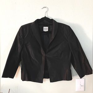 Pauw Amsterdam black crop blazer three quarter sleeve
